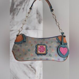 Dooney & Bourke Multicolor Rainbow Rare Demi Baguette